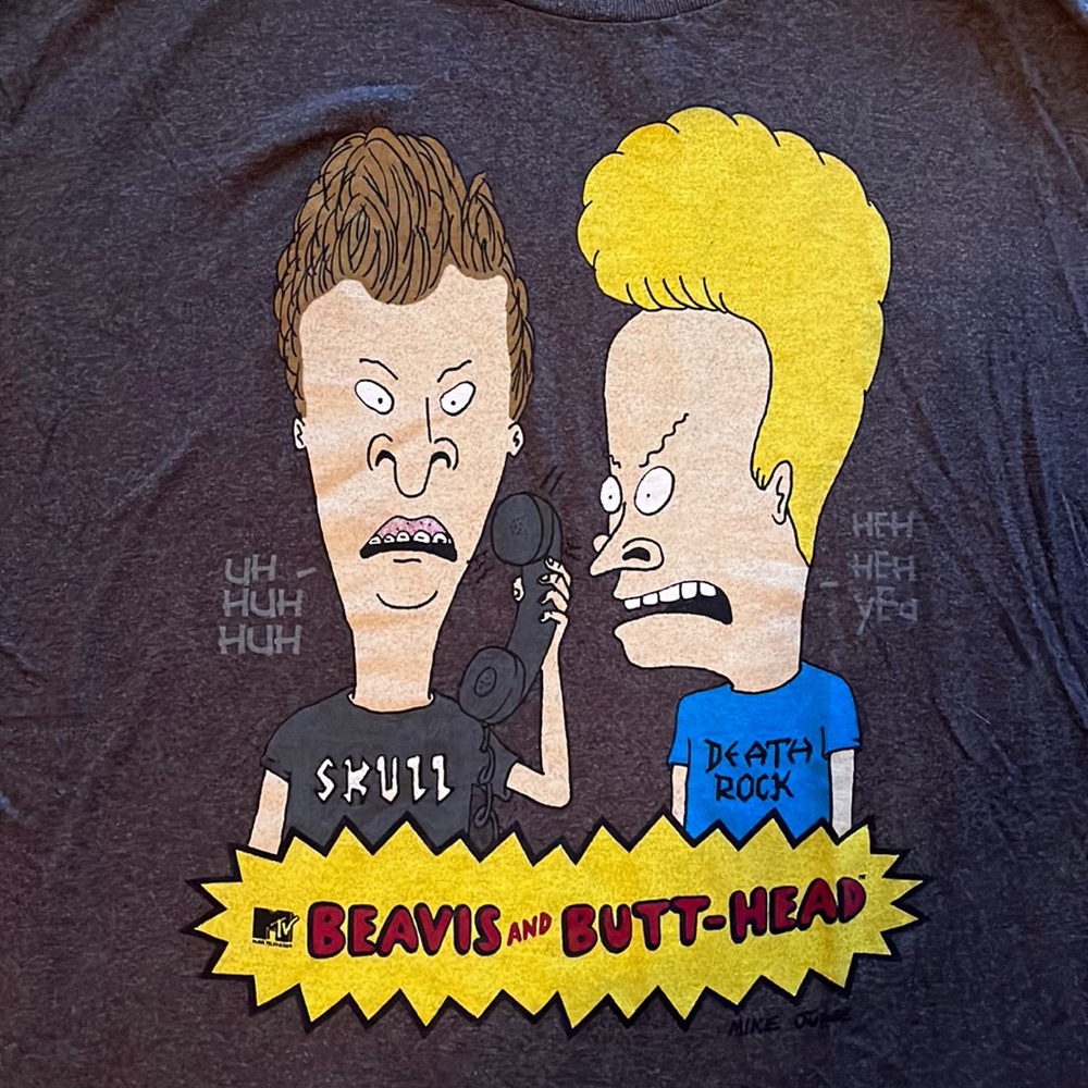 Vintage 90s beavis and butthead t shirt XXL